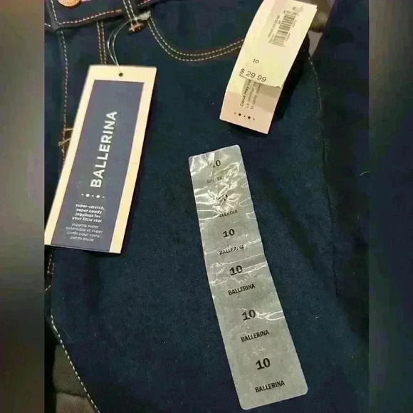 Old Navy Ballerina Dark Wash Jeggings Girl’s Size 10 NWT - Picture 5 of 9